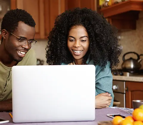 Young people using iAccess